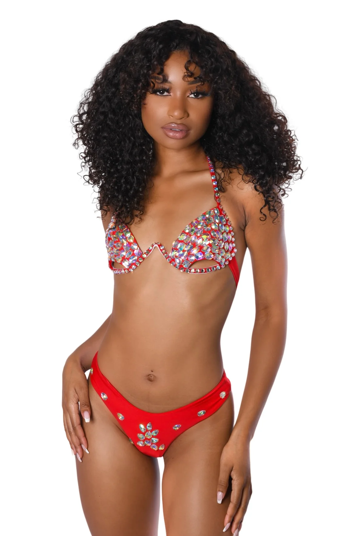 Ruby Red Rhinestone Top - Image 2