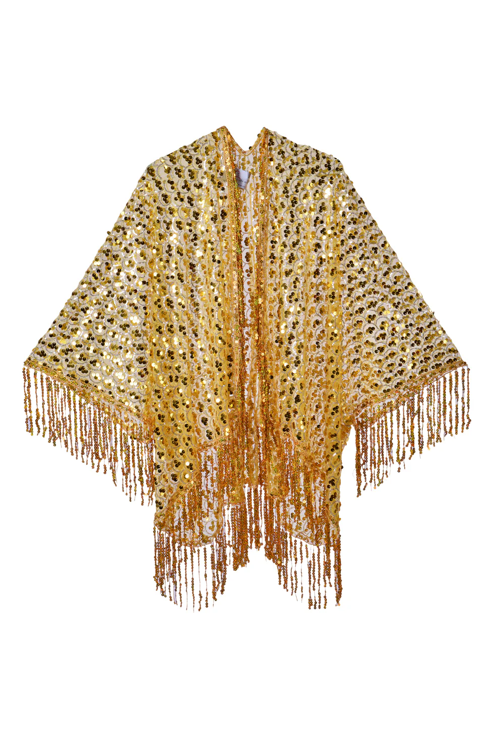 Sequin Tassel Kimono- Gold Treasure - Image 7