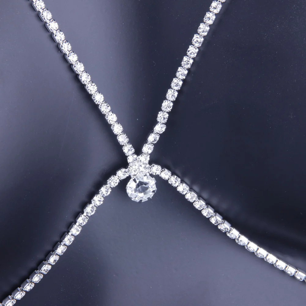 Sexy Rhinestone Chest Chains - Image 3