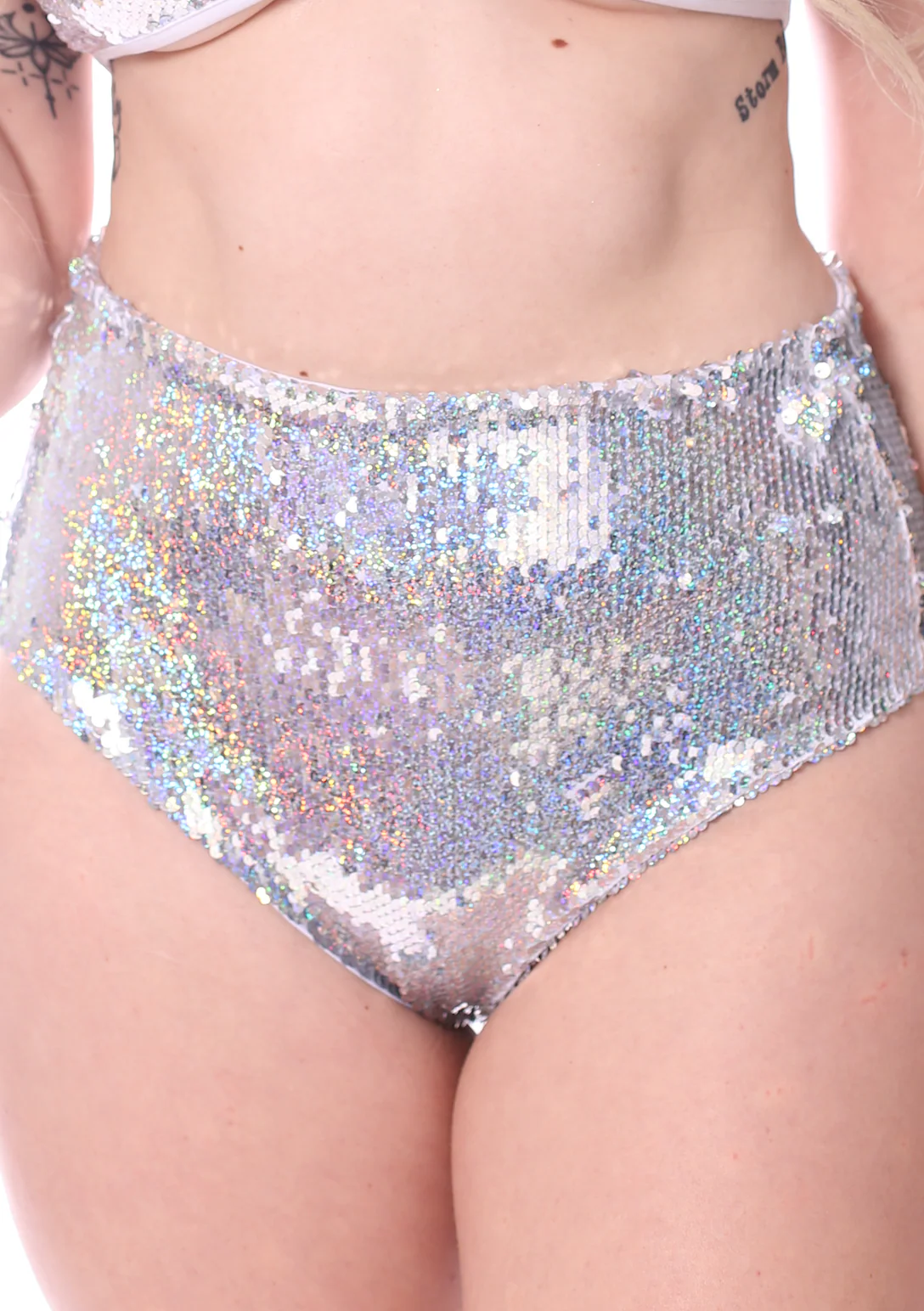 Shimmer Star Sequin High Waisted Bottom - Image 3