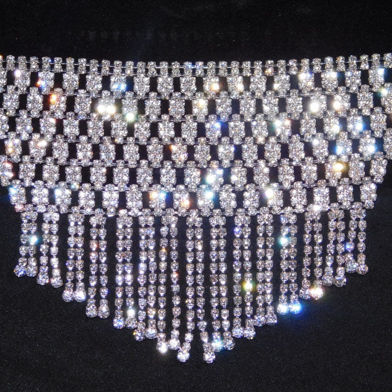 Silver Diamond Rhinestone Hand Glove - Image 6