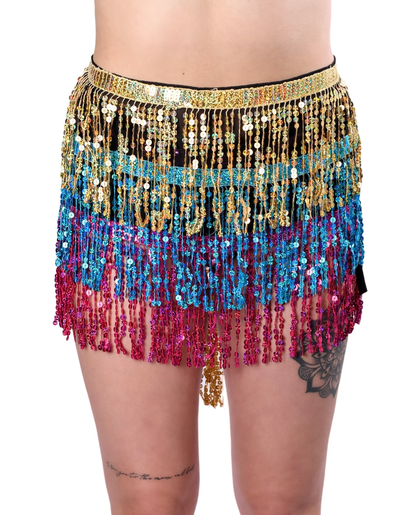 Spring Awake Holographic Sequin Skirt
