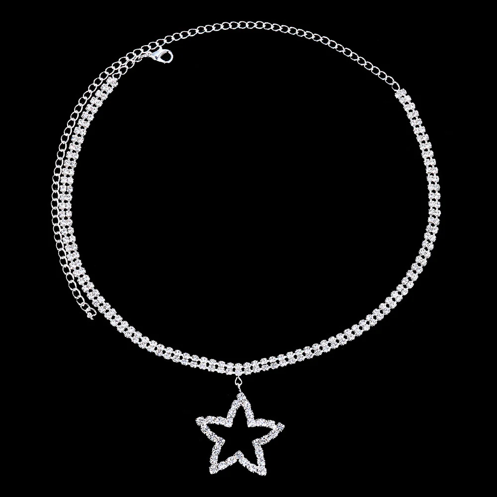 Star Rhinestone Necklace - Image 3