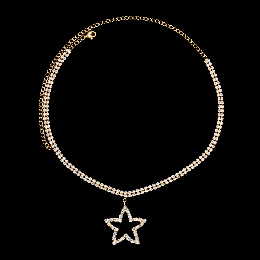 Star Rhinestone Necklace - Image 6