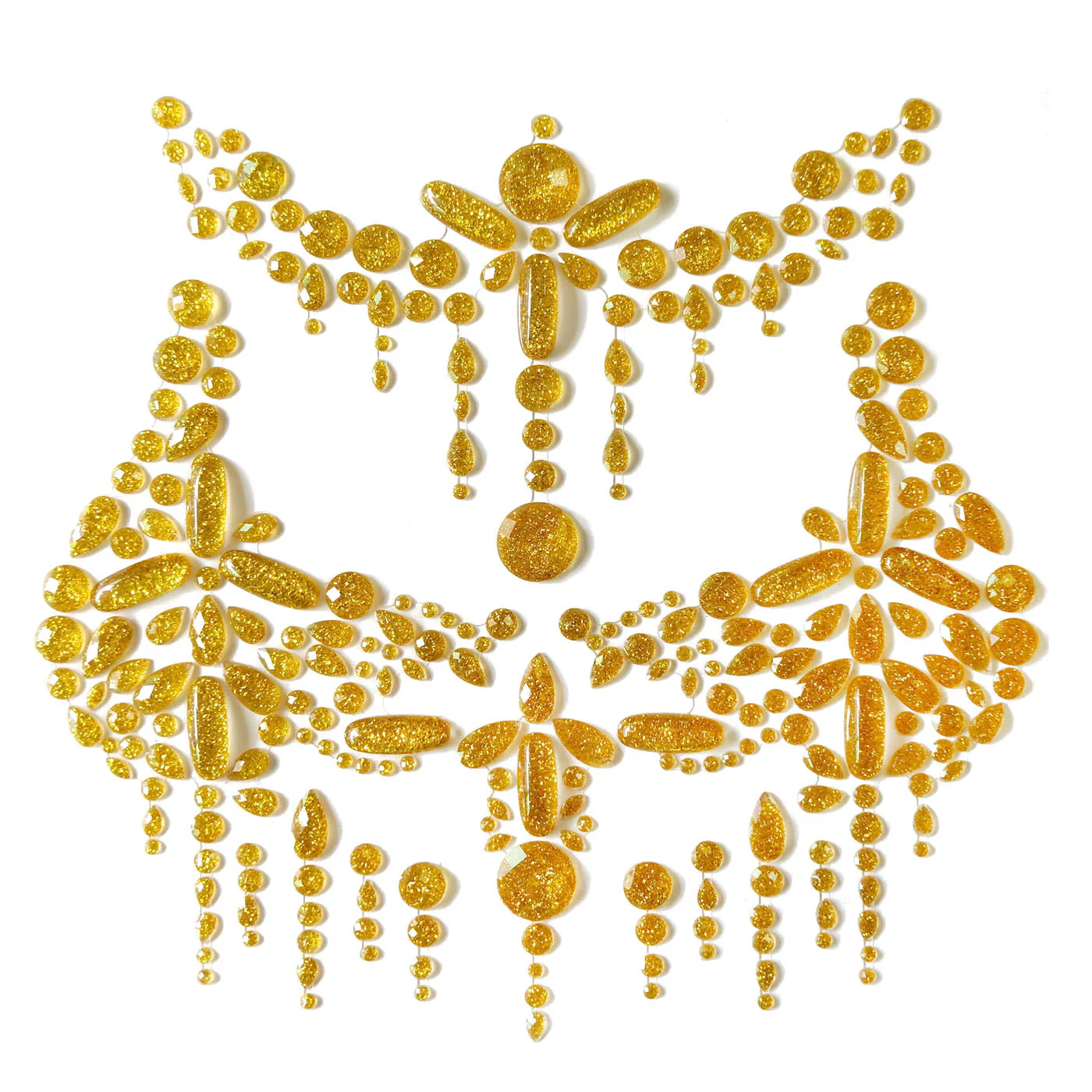 Sunset Goddess Rhinestone Crystal Body Jewels, Chest Jewels - Image 2