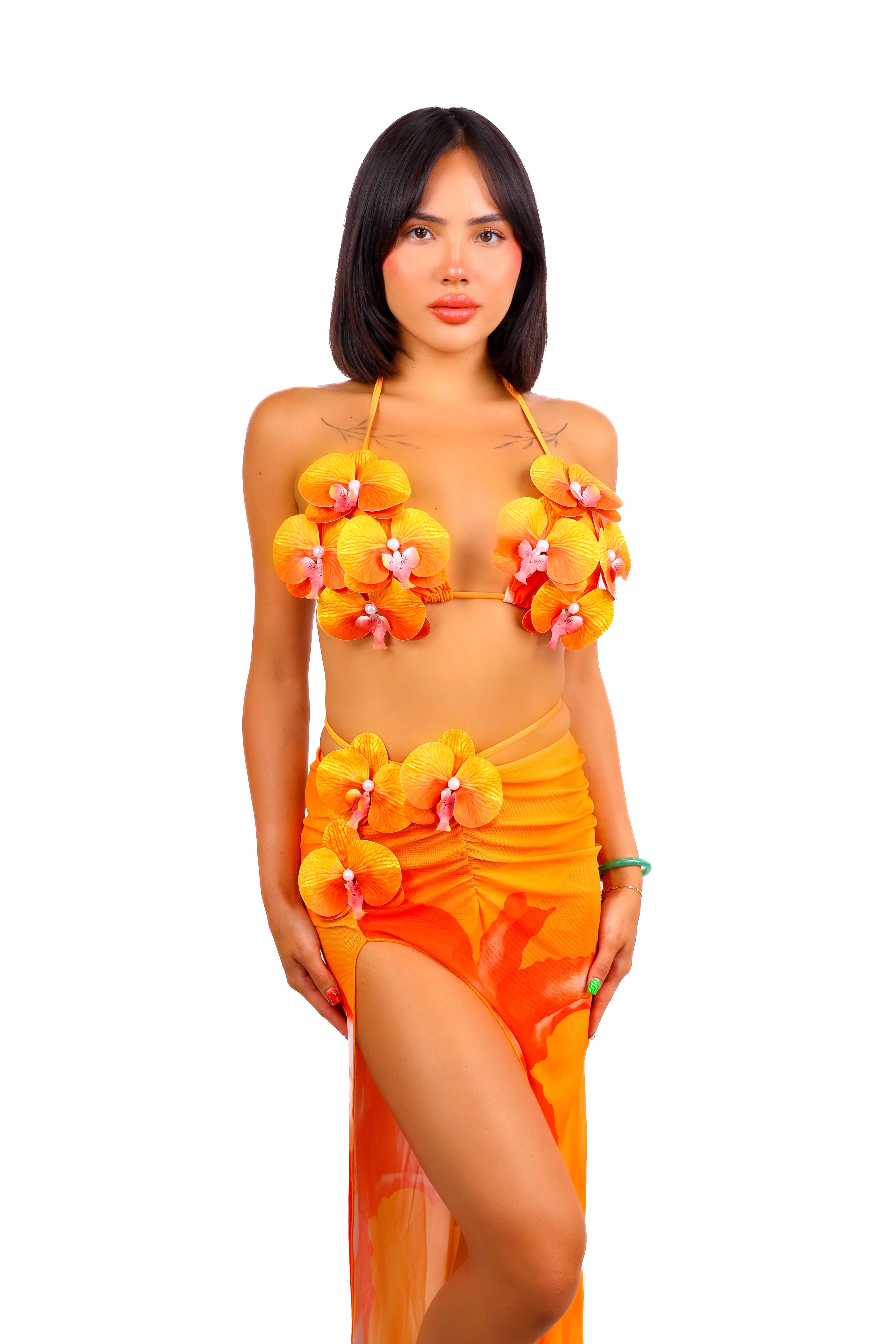 FULL OUTFIT - Sunset Lotus Flower Set (3 pcs) - Image 2