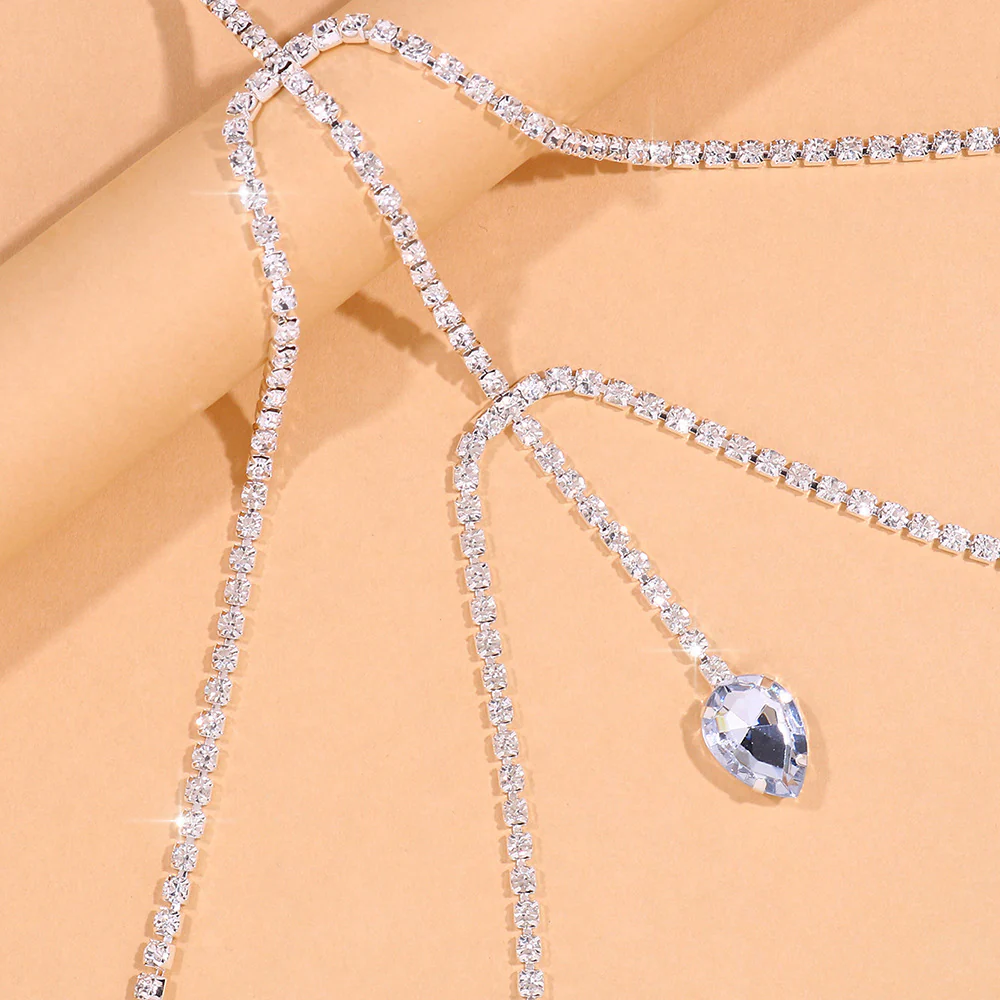Teardrop Rhinestone Leg Wrap, Leg Chains - Image 6