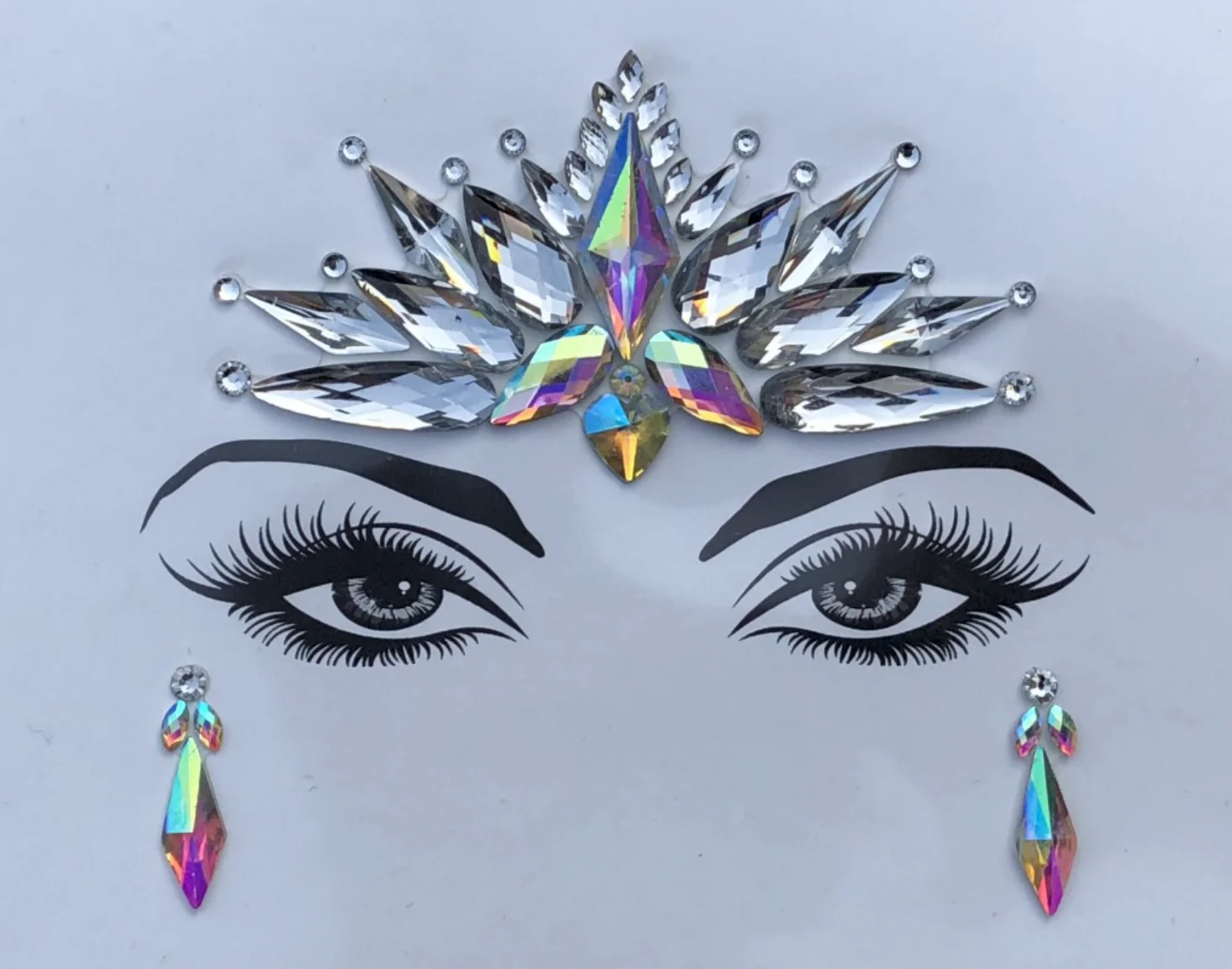 Unicorn Eye Rhinestone Crystal Face Jewels - Image 2