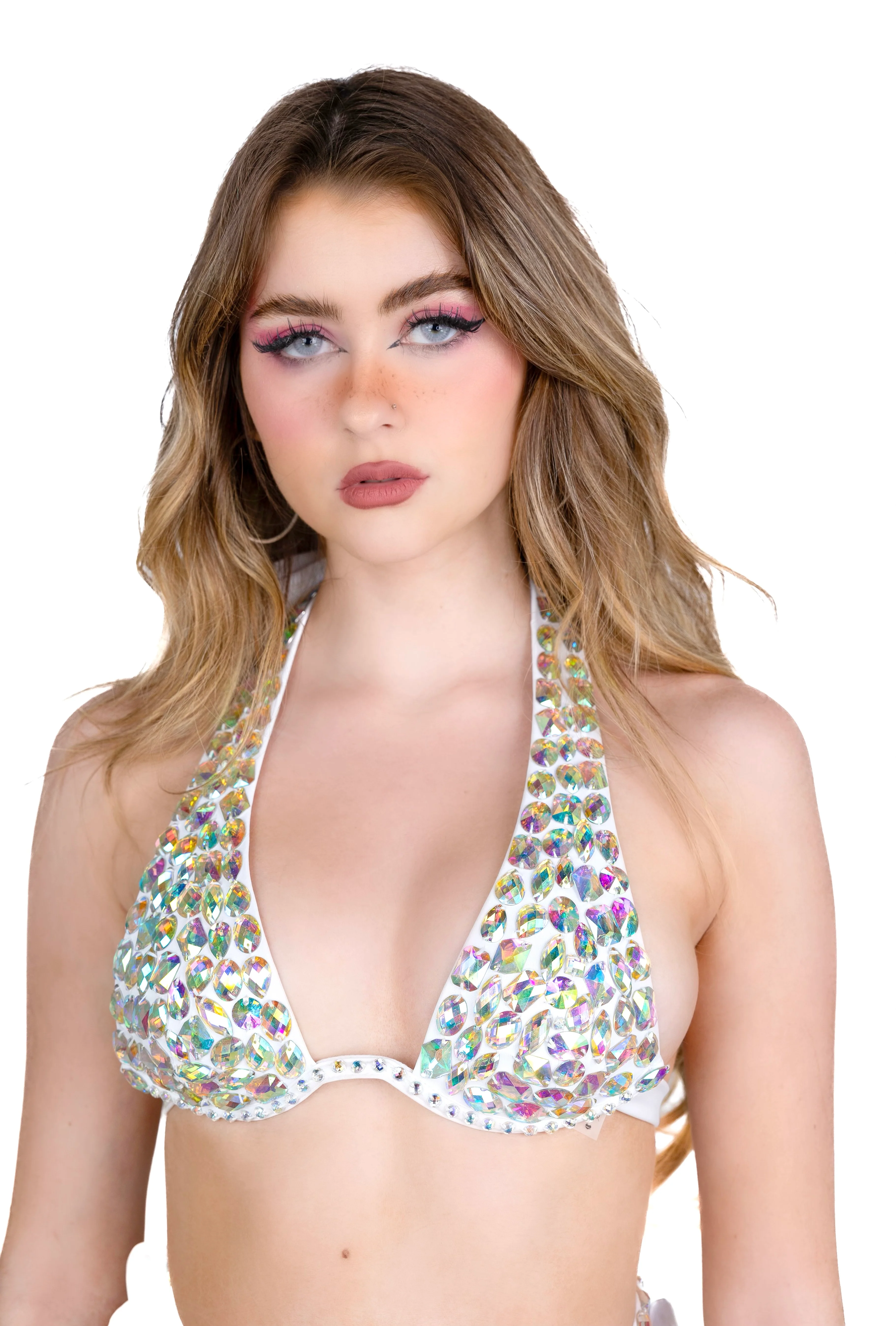 White Glam Rhinestone Set - Image 8